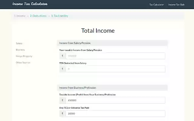 Income Tax Calculator from Chrome web store to be run with OffiDocs Chromium online Income Tax Calculator from Chrome web store to be run with OffiDocs Chromium online