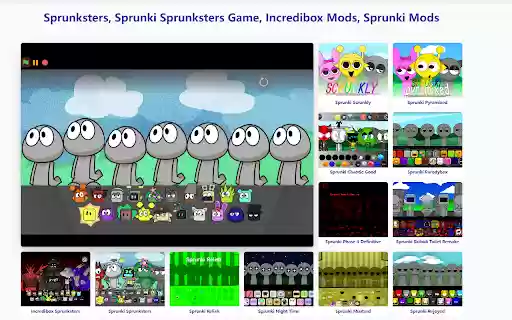 Incredibox Sprunki Sprunksters  from Chrome web store to be run with OffiDocs Chromium online