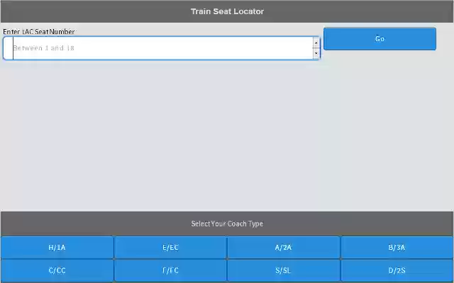 Indian Train Seat Locator from Chrome web store to be run with OffiDocs Chromium online Indian Train Seat Locator from Chrome web store to be run with OffiDocs Chromium online