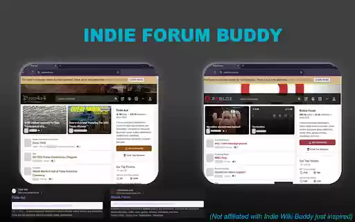 Indie Forum Buddy from Chrome web store to be run with OffiDocs Chromium online Indie Forum Buddy from Chrome web store to be run with OffiDocs Chromium online