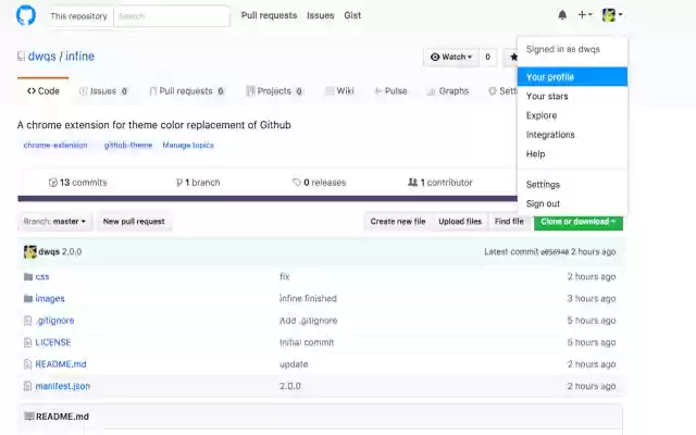 infine  from Chrome web store to be run with OffiDocs Chromium online