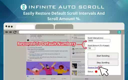 Infinite Auto Scroll from Chrome web store to be run with OffiDocs Chromium online Infinite Auto Scroll from Chrome web store to be run with OffiDocs Chromium online