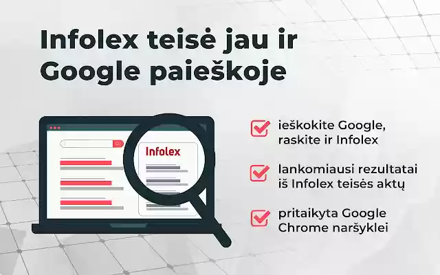 Infolex.lt search extension from Chrome web store to be run with OffiDocs Chromium online Infolex.lt search extension from Chrome web store to be run with OffiDocs Chromium online