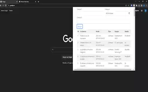 Informacion Tickets  from Chrome web store to be run with OffiDocs Chromium online