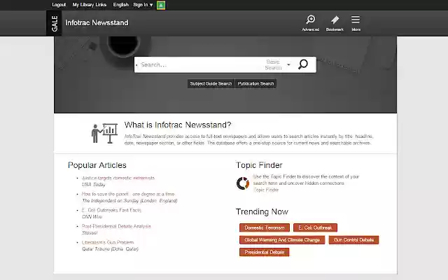 InfoTrac Newsstand from Chrome web store to be run with OffiDocs Chromium online InfoTrac Newsstand from Chrome web store to be run with OffiDocs Chromium online