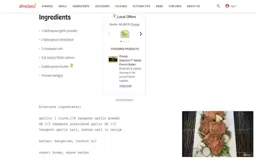 Ingredient Alchemy  from Chrome web store to be run with OffiDocs Chromium online