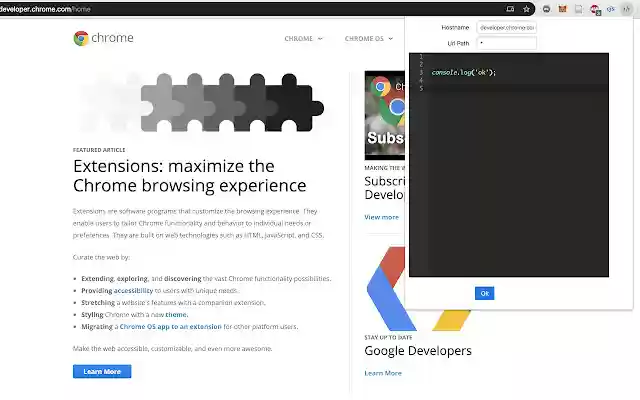 Inject JavascriptSynced Open Source from Chrome web store to be run with OffiDocs Chromium online Inject JavascriptSynced Open Source from Chrome web store to be run with OffiDocs Chromium online