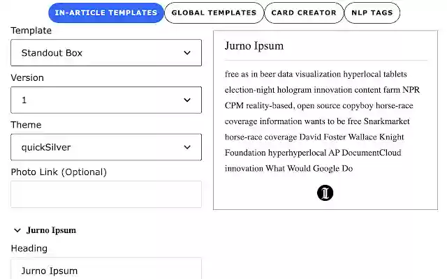 Inkstension  from Chrome web store to be run with OffiDocs Chromium online
