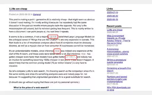 Inline translator  from Chrome web store to be run with OffiDocs Chromium online