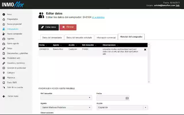 InmoFLEX  from Chrome web store to be run with OffiDocs Chromium online