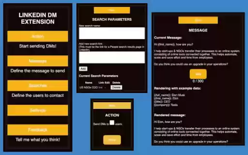 InPitch: Automate Connects  DMs for LinkedIn  from Chrome web store to be run with OffiDocs Chromium online