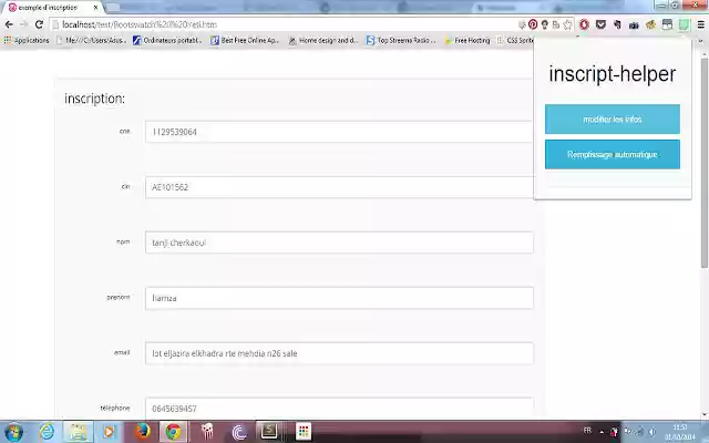 Inscript helper  from Chrome web store to be run with OffiDocs Chromium online