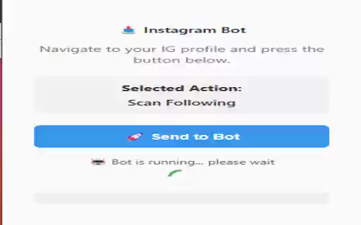 Instagram Bot Cookie Sender  from Chrome web store to be run with OffiDocs Chromium online