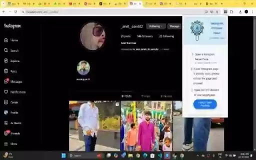 Instagram Follower Fetch (InstaBiot.com)  from Chrome web store to be run with OffiDocs Chromium online