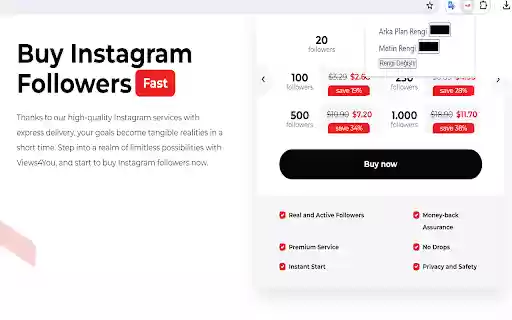 Instagram Followers App from Chrome web store to be run with OffiDocs Chromium online Instagram Followers App from Chrome web store to be run with OffiDocs Chromium online