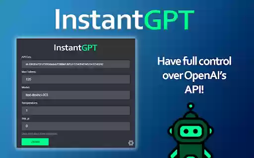InstantGPT ChatGPT Powered Assistant from Chrome web store to be run with OffiDocs Chromium online InstantGPT ChatGPT Powered Assistant from Chrome web store to be run with OffiDocs Chromium online