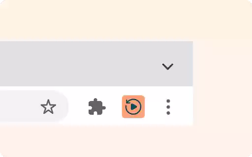 InstantReplay  from Chrome web store to be run with OffiDocs Chromium online