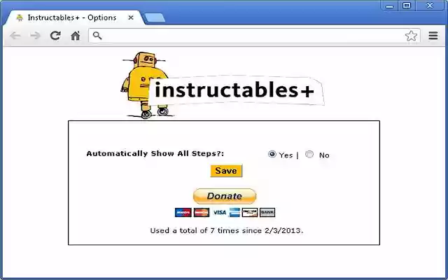 Instructables+ from Chrome web store to be run with OffiDocs Chromium online Instructables+ from Chrome web store to be run with OffiDocs Chromium online