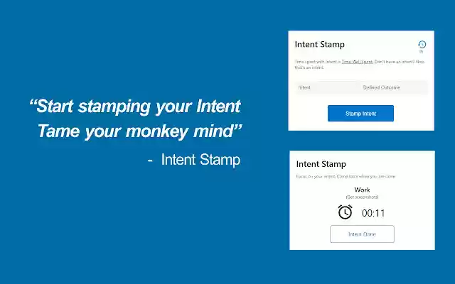 Intent Stamp  from Chrome web store to be run with OffiDocs Chromium online