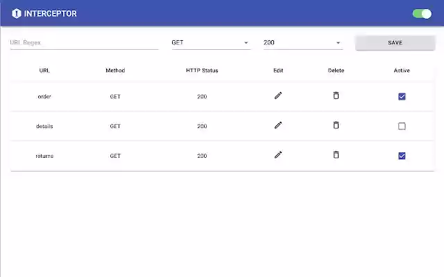 Interceptor  from Chrome web store to be run with OffiDocs Chromium online