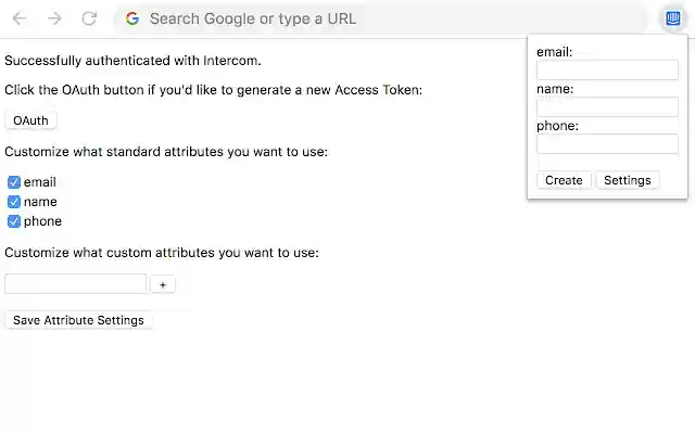 Intercom Lead Creator  from Chrome web store to be run with OffiDocs Chromium online
