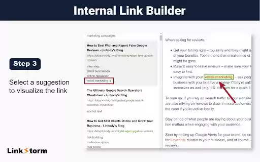 Internal Link Builder  from Chrome web store to be run with OffiDocs Chromium online