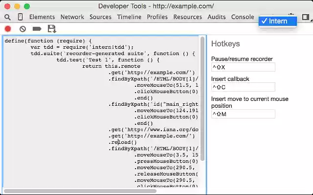 Intern Recorder from Chrome web store to be run with OffiDocs Chromium online Intern Recorder from Chrome web store to be run with OffiDocs Chromium online
