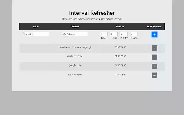 Interval Refresher  from Chrome web store to be run with OffiDocs Chromium online
