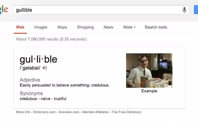 In The Dictionary Under Gullible from Chrome web store to be run with OffiDocs Chromium online In The Dictionary Under Gullible from Chrome web store to be run with OffiDocs Chromium online