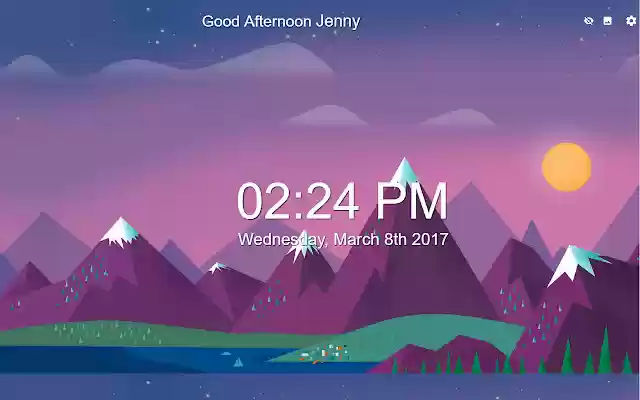 InTime: New Tab Page  from Chrome web store to be run with OffiDocs Chromium online