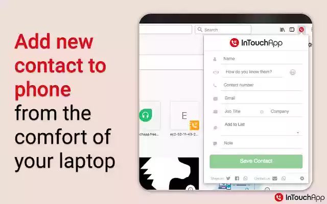 InTouchApp Phone Contacts Data Saver from Chrome web store to be run with OffiDocs Chromium online InTouchApp Phone Contacts Data Saver from Chrome web store to be run with OffiDocs Chromium online