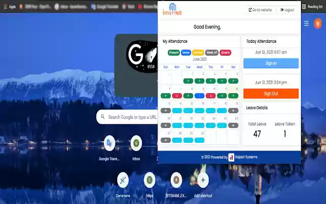 Intra Hub  from Chrome web store to be run with OffiDocs Chromium online