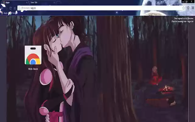 Inuyasha SangoxMiroku Theme 1440x1105  from Chrome web store to be run with OffiDocs Chromium online