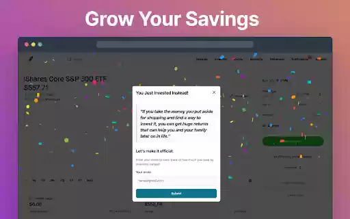 Invest Instead  from Chrome web store to be run with OffiDocs Chromium online