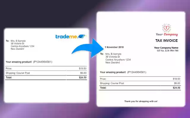 InvoiceMe از فروشگاه وب Chrome با OffiDocs Chromium به صورت آنلاین اجرا می شود