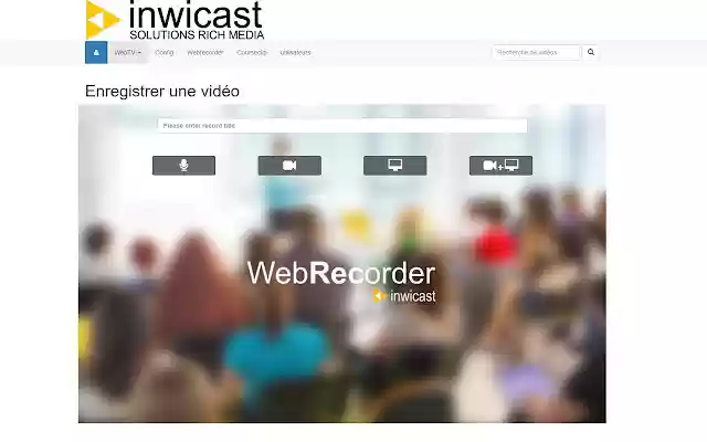 Inwicast Webrecorder Extension  from Chrome web store to be run with OffiDocs Chromium online