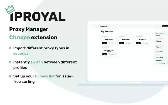 IPRoyal Proxy Manager from Chrome web store to be run with OffiDocs Chromium online IPRoyal Proxy Manager from Chrome web store to be run with OffiDocs Chromium online