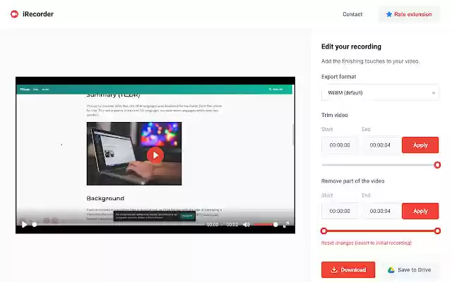 iRecorder Screen Recorder Tool from Chrome web store to be run with OffiDocs Chromium online iRecorder Screen Recorder Tool from Chrome web store to be run with OffiDocs Chromium online