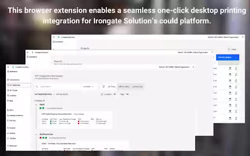 Irongate Direct Print Client  from Chrome web store to be run with OffiDocs Chromium online