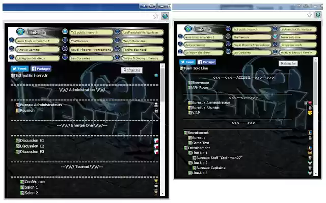 i serv Forum et TS3  from Chrome web store to be run with OffiDocs Chromium online