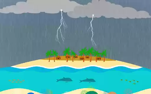 Island on a stormy day  from Chrome web store to be run with OffiDocs Chromium online