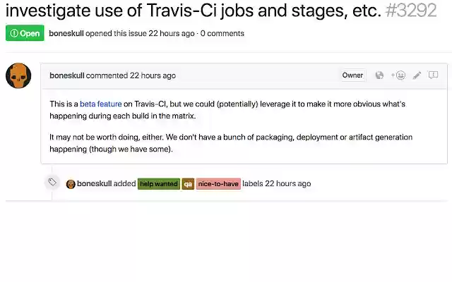 Issues translator for GitHub  from Chrome web store to be run with OffiDocs Chromium online