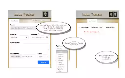 Issue Tracker Extension  from Chrome web store to be run with OffiDocs Chromium online