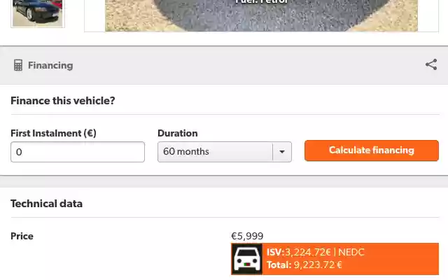 ISV Calculator  from Chrome web store to be run with OffiDocs Chromium online
