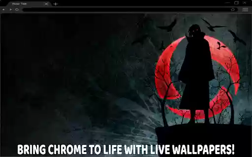 Itachi Uchiha Dark Raven Live Wallpaper  from Chrome web store to be run with OffiDocs Chromium online