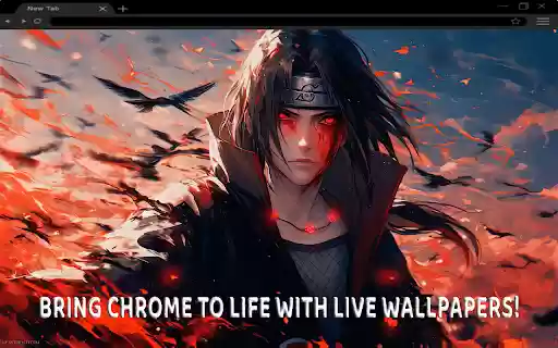 Itachi Uchiha (Live Wallpaper)  from Chrome web store to be run with OffiDocs Chromium online