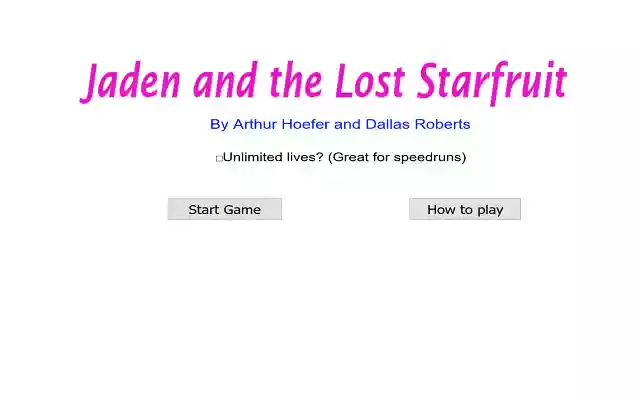 Jaden and the Lost Starfruit  from Chrome web store to be run with OffiDocs Chromium online