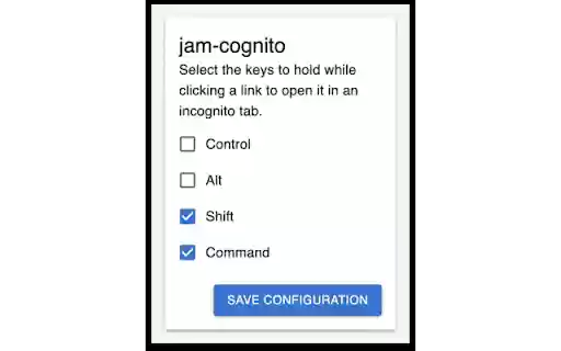 jam cognito  from Chrome web store to be run with OffiDocs Chromium online