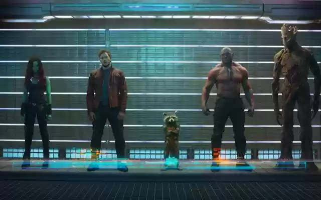 James Gunn Zoe Saldana Guardians of the Galax  from Chrome web store to be run with OffiDocs Chromium online
