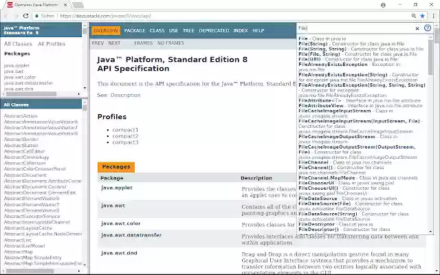 Javadoc Search from Chrome web store to be run with OffiDocs Chromium online Javadoc Search from Chrome web store to be run with OffiDocs Chromium online